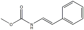 Styrylcarbamic acid methyl ester Struktur