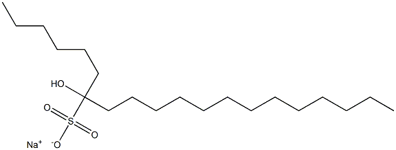 7-Hydroxyicosane-7-sulfonic acid sodium salt Struktur