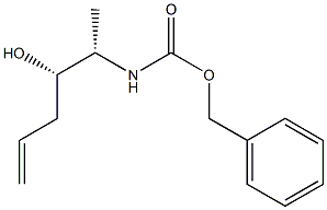 N-[(1S,2S)-1-Methyl-2-hydroxy-4-pentenyl]carbamic acid benzyl ester Struktur