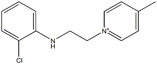 1-[2-[(2-Chlorophenyl)amino]ethyl]-4-methylpyridinium Struktur