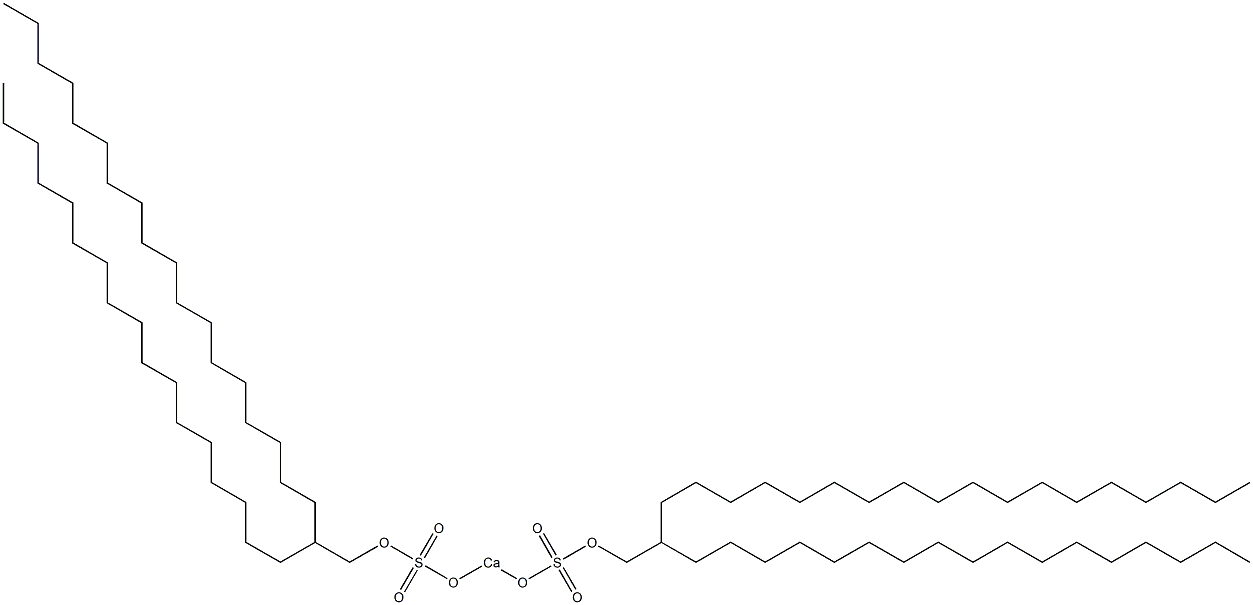 Bis(2-heptadecylicosyloxysulfonyloxy)calcium Struktur