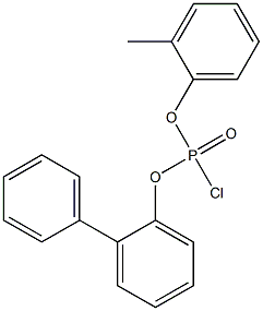 Chlorophosphonic acid 2-biphenylyl o-tolyl ester Struktur