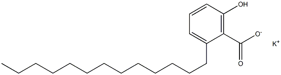 2-Tridecyl-6-hydroxybenzoic acid potassium salt Struktur