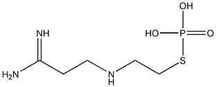 Thiophosphoric acid S-[2-(3-amino-3-iminopropylamino)ethyl] ester Struktur