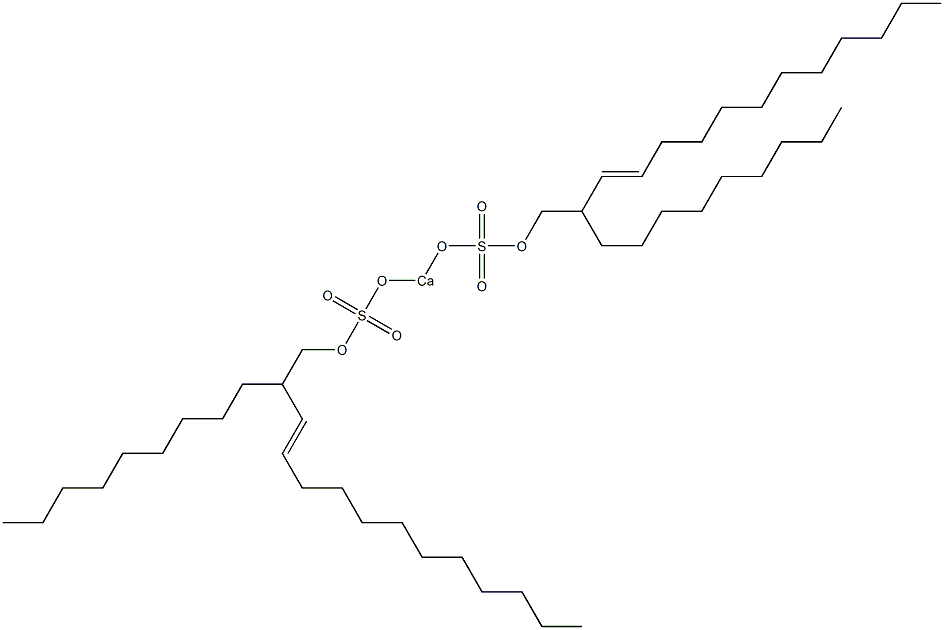 Bis(2-nonyl-3-tetradecenyloxysulfonyloxy)calcium Struktur