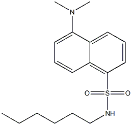 5-Dimethylamino-N-hexyl-1-naphthalenesulfonamide Struktur