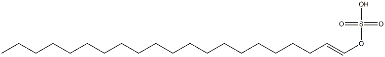 Sulfuric acid hydrogen 1-henicosenyl ester Struktur