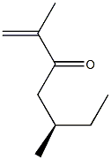 [R,(-)]-2,5-Dimethyl-1-heptene-3-one Struktur