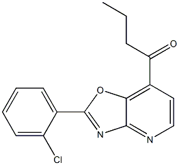 2-(2-Chlorophenyl)-7-butanoyloxazolo[4,5-b]pyridine Struktur