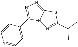 6-Isopropyl-3-(4-pyridinyl)-1,2,4-triazolo[3,4-b][1,3,4]thiadiazole Struktur