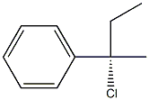 (-)-[(S)-1-Chloro-1-methylpropyl]benzene Struktur