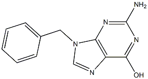 9-Benzyl-2-amino-9H-purine-6-ol Struktur