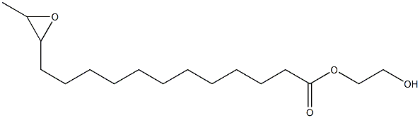 13,14-Epoxypentadecanoic acid 2-hydroxyethyl ester Struktur