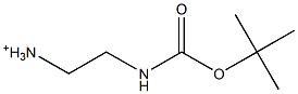 2-(tert-Butoxycarbonylamino)ethanaminium Struktur