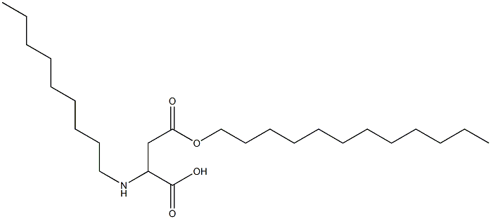 2-Nonylamino-3-(dodecyloxycarbonyl)propionic acid Struktur