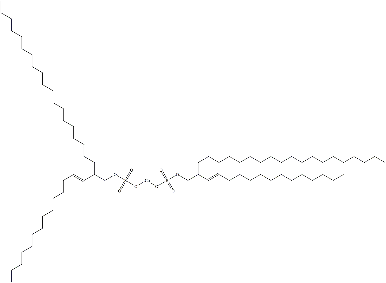 Bis[2-(1-tetradecenyl)henicosyloxysulfonyloxy]calcium Struktur