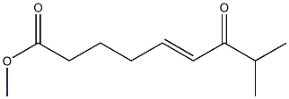 (E)-8-Methyl-7-oxo-5-nonenoic acid methyl ester Struktur