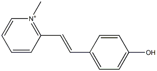 2-(4-Hydroxystyryl)-N-methylpyridinium Struktur