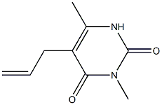 5-Allyl-3,6-dimethyluracil Struktur