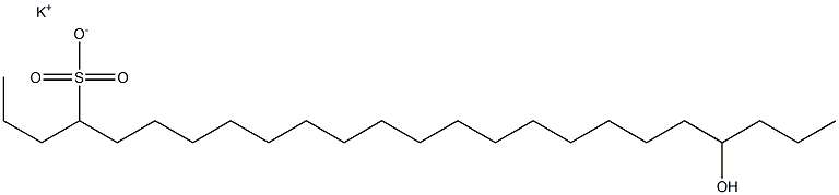 21-Hydroxytetracosane-4-sulfonic acid potassium salt Struktur