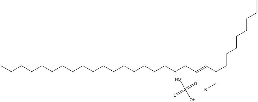 Sulfuric acid 2-octyl-3-tricosenyl=potassium ester salt Struktur