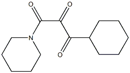 1-(1-Piperidinyl)-3-cyclohexylpropane-1,2,3-trione Struktur