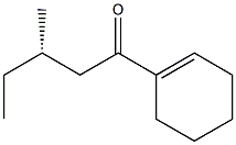 [S,(+)]-1-(1-Cyclohexene-1-yl)-3-methyl-1-pentanone Struktur