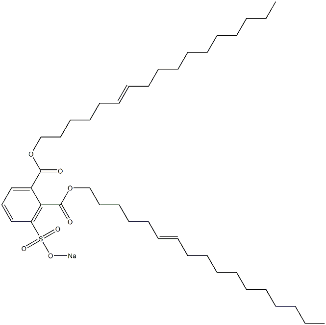 3-(Sodiosulfo)phthalic acid di(6-heptadecenyl) ester Struktur