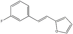 2-(3-Fluorostyryl)furan Struktur