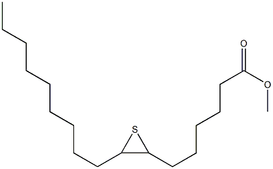 7,8-Epithioheptadecanoic acid methyl ester Struktur