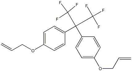 2,2-Bis[4-(2-propenyloxy)phenyl]-1,1,1,3,3,3-hexafluoropropane Struktur