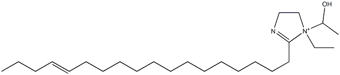 1-Ethyl-1-(1-hydroxyethyl)-2-(14-octadecenyl)-2-imidazoline-1-ium Struktur