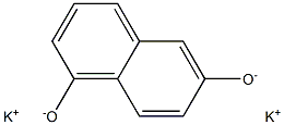 Dipotassium 1,6-naphthalenediolate Struktur