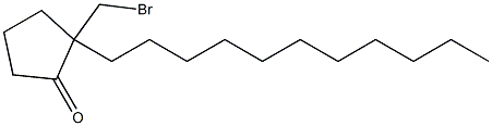 2-Undecyl-2-(bromomethyl)cyclopentan-1-one Struktur