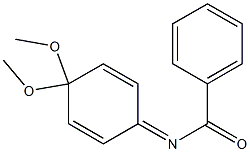 N-Benzoyl-4,4-dimethoxy-2,5-cyclohexadiene-1-imine Struktur