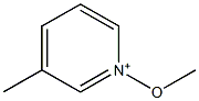 3-Methyl-1-methoxypyridin-1-ium Struktur