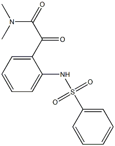 N-[2-[[(Dimethylamino)carbonyl]carbonyl]phenyl]benzenesulfonamide Struktur