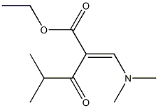 2-[(Dimethylamino)methylene]-3-oxo-4-methylvaleric acid ethyl ester Struktur