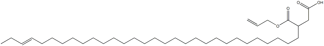 3-(27-Triacontenyl)succinic acid 1-hydrogen 4-allyl ester Struktur