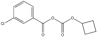 3-Chlorophenylcarbonyloxyformic acid cyclobutyl ester Struktur