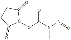 N-Methyl-N-nitrosocarbamic acid succinimidyl ester Struktur