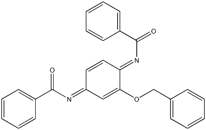 2-Benzyloxy-N,N'-dibenzoyl-p-benzoquinone diimine Struktur