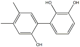 4',5'-Dimethyl-1,1'-biphenyl-2,2',3-triol Struktur