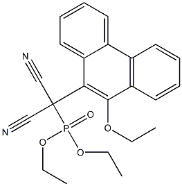 [9-(Ethyloxy)phenanthren-10-yl]dicyanomethylphosphonic acid diethyl ester Struktur