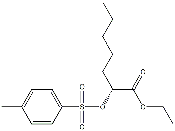 (R)-2-[(4-Methylphenyl)sulfonyloxy]heptanoic acid ethyl ester Struktur