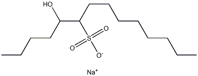 5-Hydroxytetradecane-6-sulfonic acid sodium salt Struktur