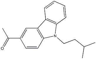 3-Acetyl-9-isopentyl-9H-carbazole Struktur