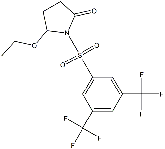 5-Ethoxy-1-[[3,5-bis(trifluoromethyl)phenyl]sulfonyl]pyrrolidin-2-one Struktur