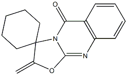 2-Methylenespiro[5H-oxazolo[2,3-b]quinazoline-3(2H),1'-cyclohexan]-5-one Struktur