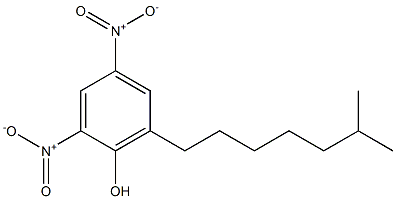 2,4-Dinitro-6-(6-methylheptyl)phenol Struktur